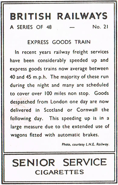 Express goods train