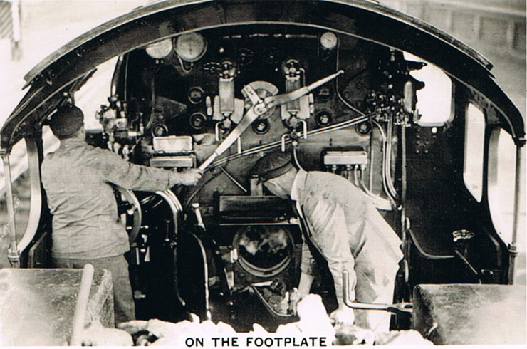 On the footplate