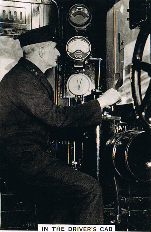 In the driver's cab