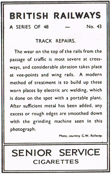 Track repairs