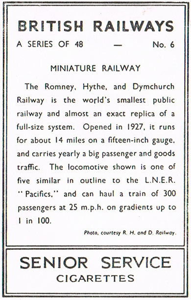 Miniature railway