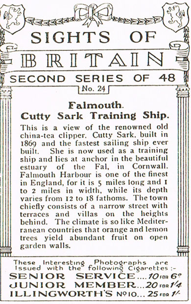 Falmouth. Cutty Sark Training Ship