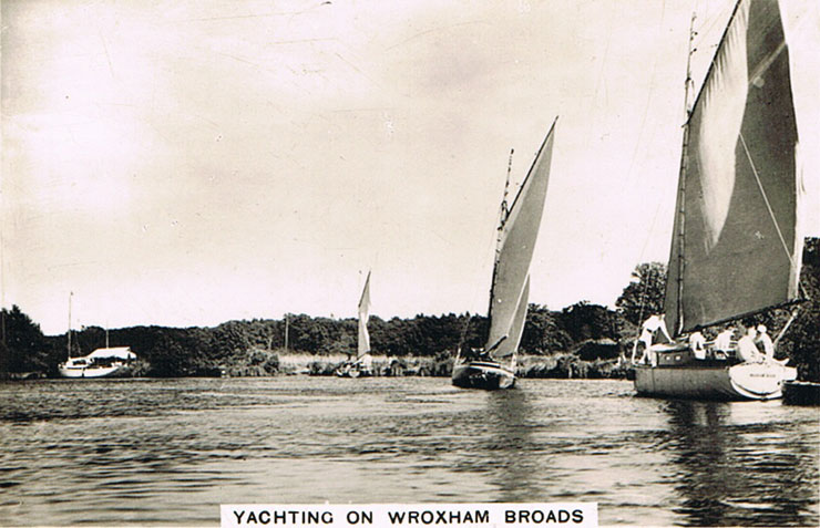 Yachting on Wroxham Broads