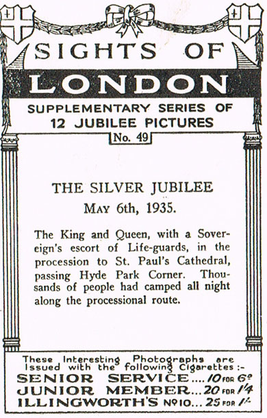 The Silver Jubilee, May 6th, 1935