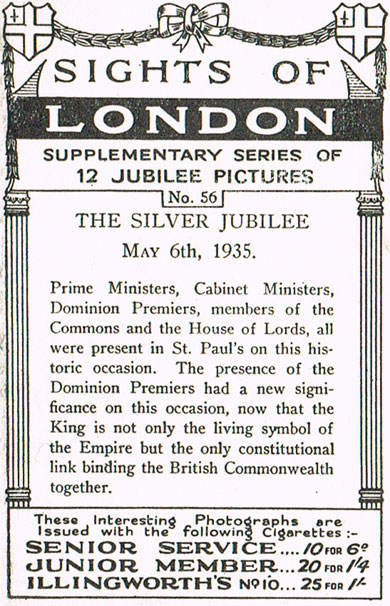 The Silver Jubilee, May 6th, 1935