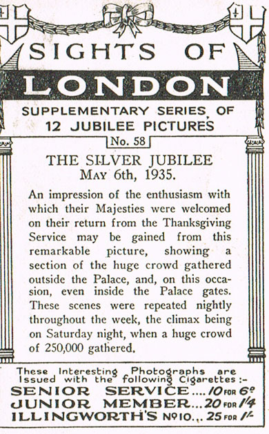 The Silver Jubilee, May 6th, 1935