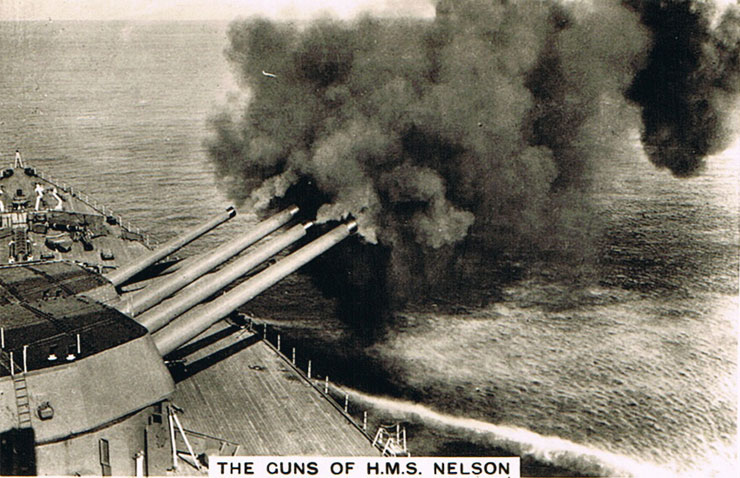 The Guns of H.M.S. Nelson