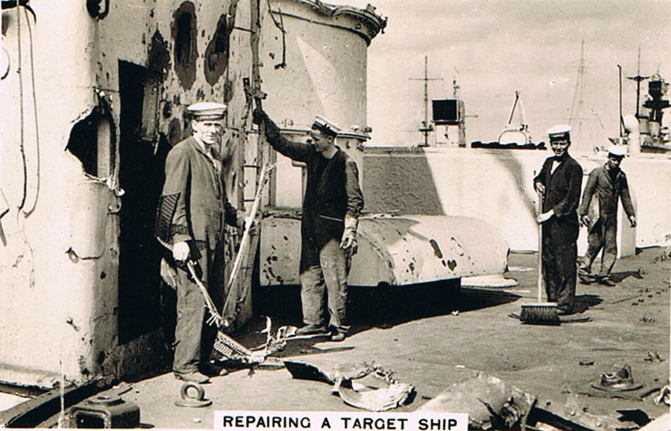 Repairing a Target Ship