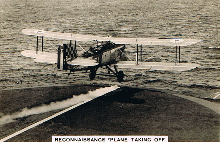 Reconnaissance Plane Taking Off