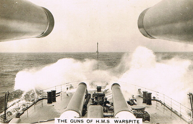 The Guns of H.M.S. Warspite