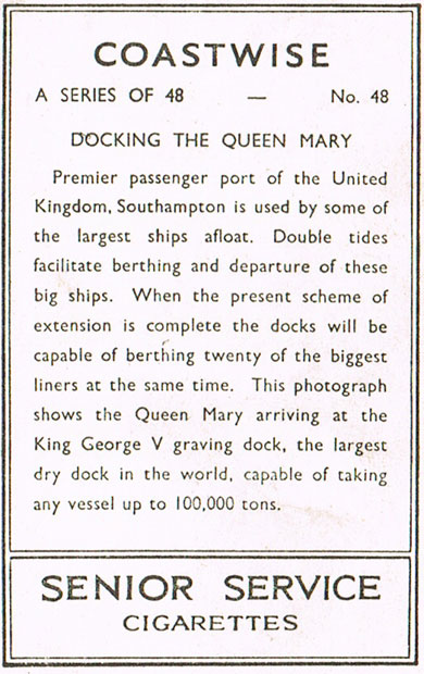 Docking the Queen Mary