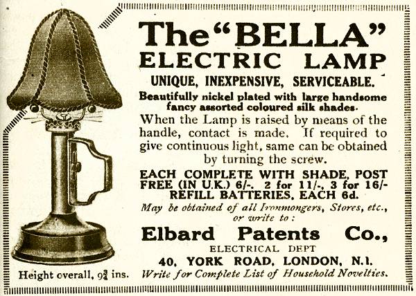 The 'Bella' Electric Lamp