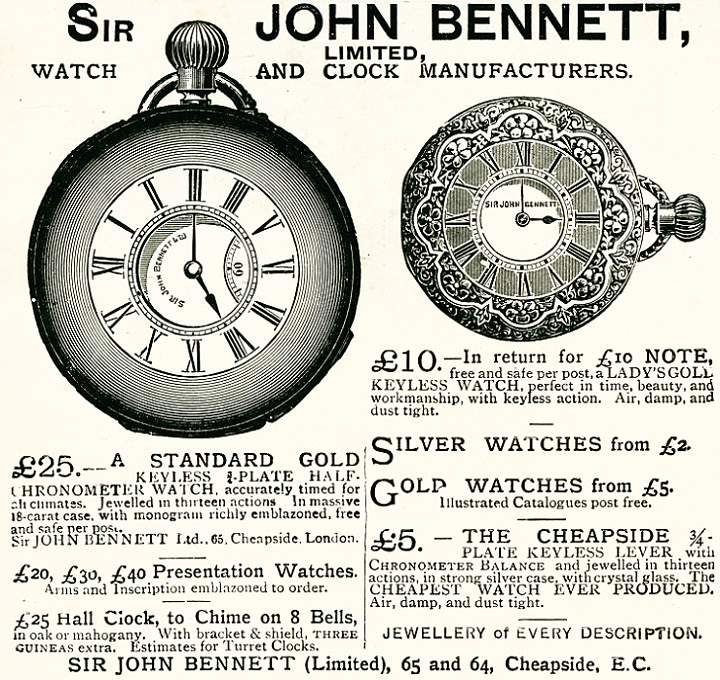 Sir John Bennett Ltd., Watch and Clock Manufacturers