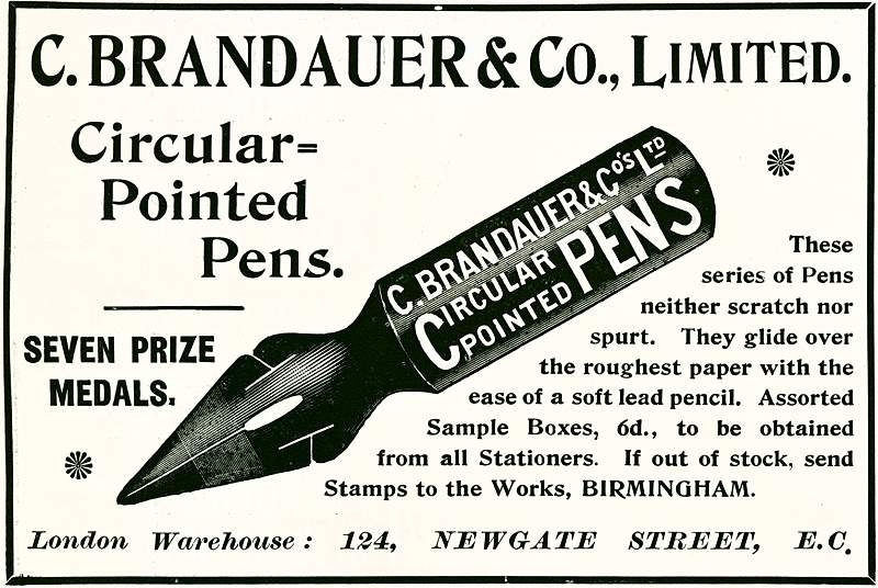 C. Brandauer Circular Pointed Pens