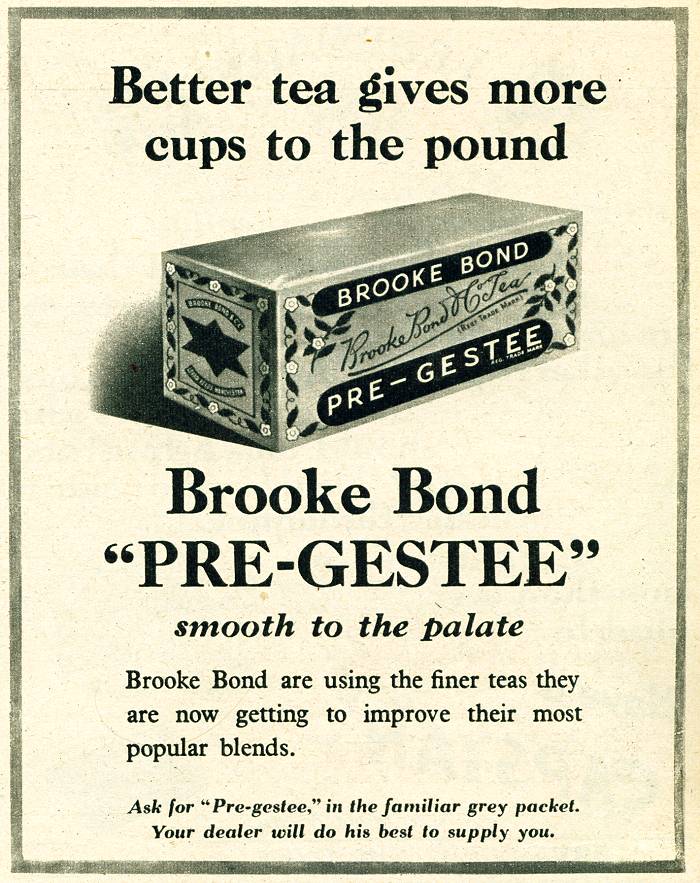 Brooke Bond Pre-Gestee