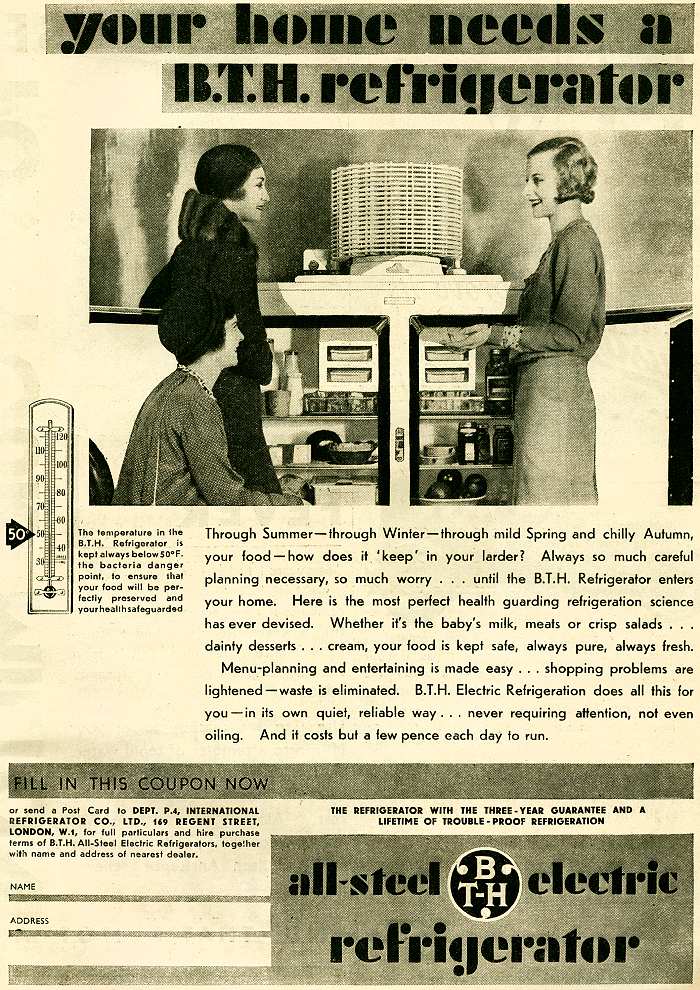 B.T.H. Refrigerator