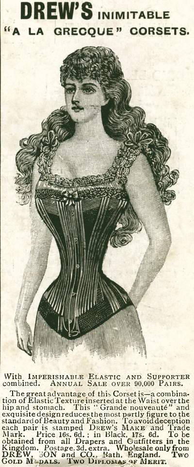 Drew's Inimitable 'A La Grecque' Corsets