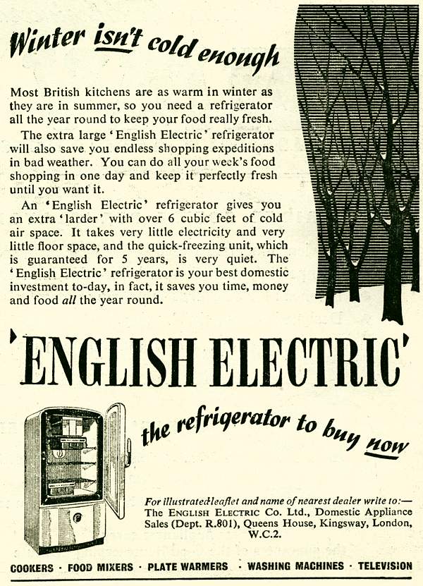 English Electric Refrigerator