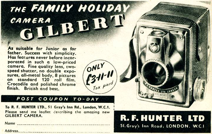 R. F. Hunter - Gilbert Camera