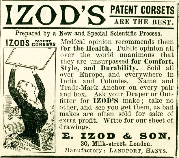 Izod's Patent Corsets