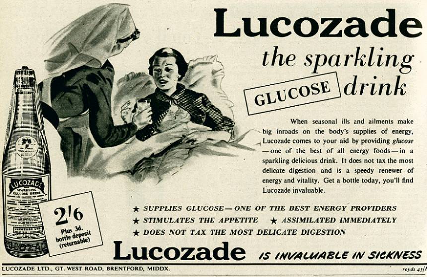 Lucozade the Sparkling Glucose Drink