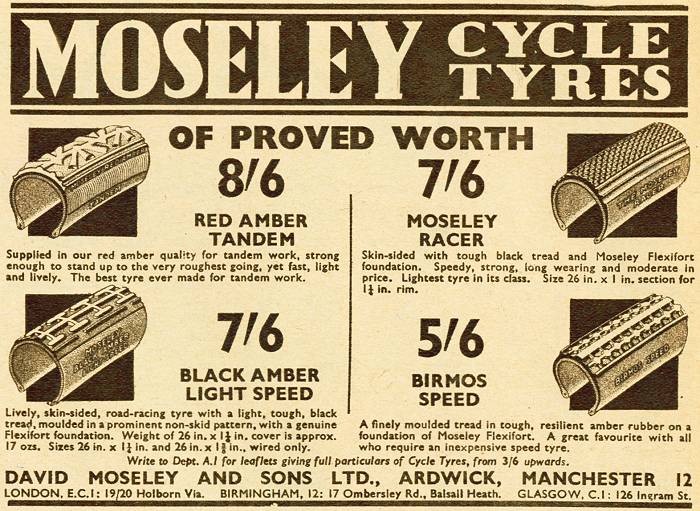 Moseley Cycle Tyres