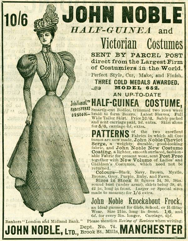 John Noble Half-Guinea and Victorian Costumes