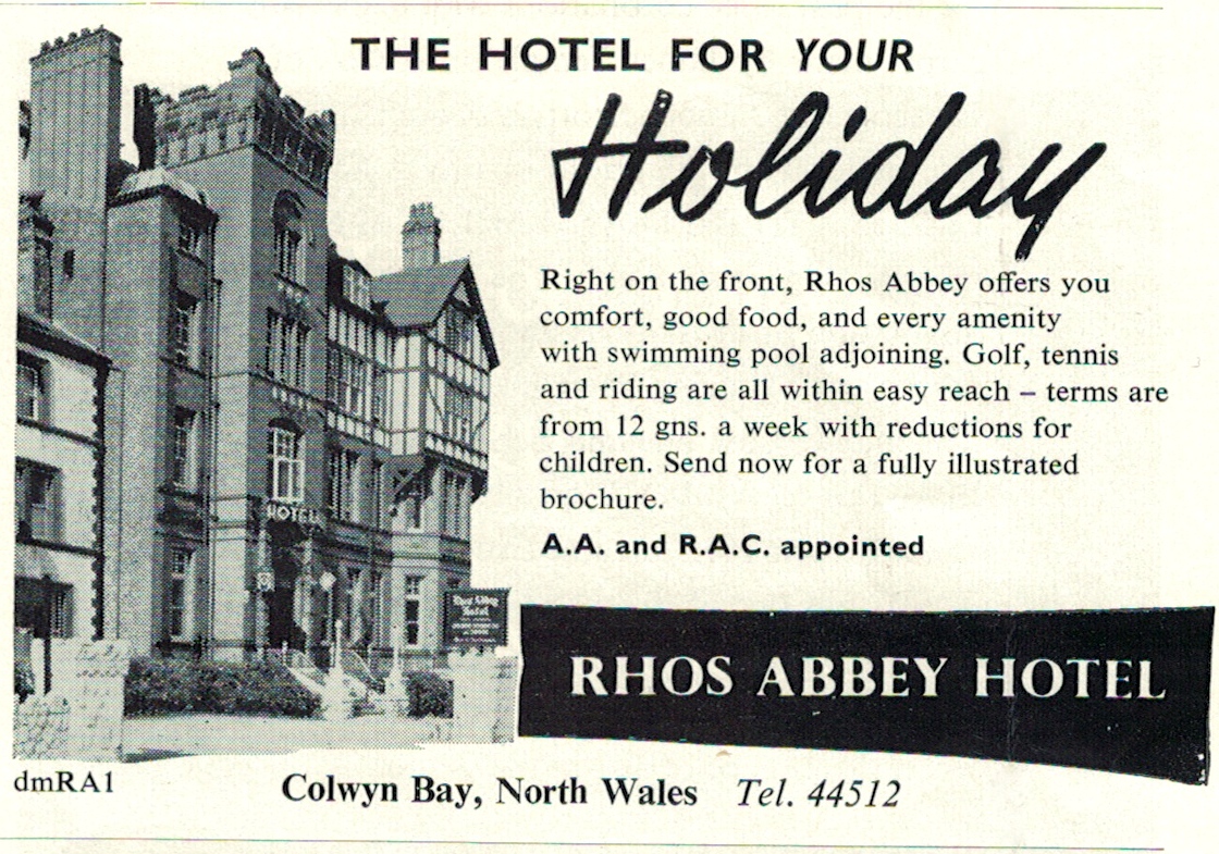 Rhos Abbey Hotel, Colwyn Bay, North Wales