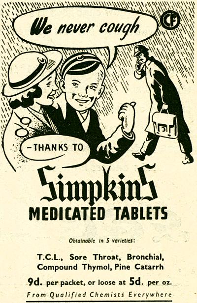 Simpkins Medicated Tablets