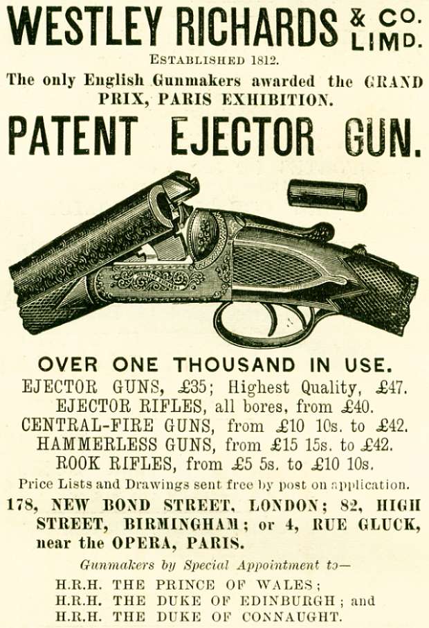 Westley Richards & Co. Ltd Patent Ejector Gun