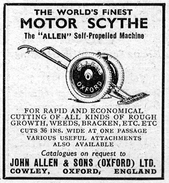 Allen Motor Scythe