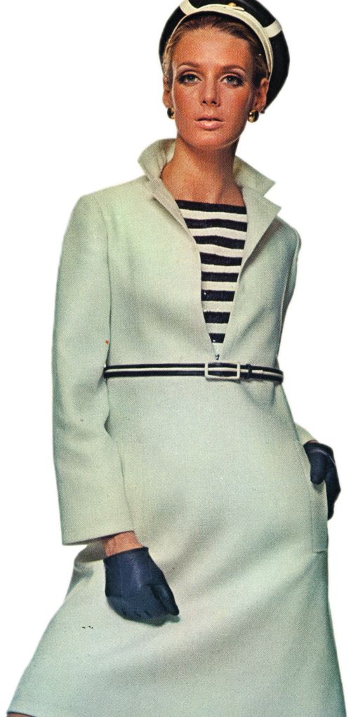 Yves Saint Laurent A-Line Sailor Dress