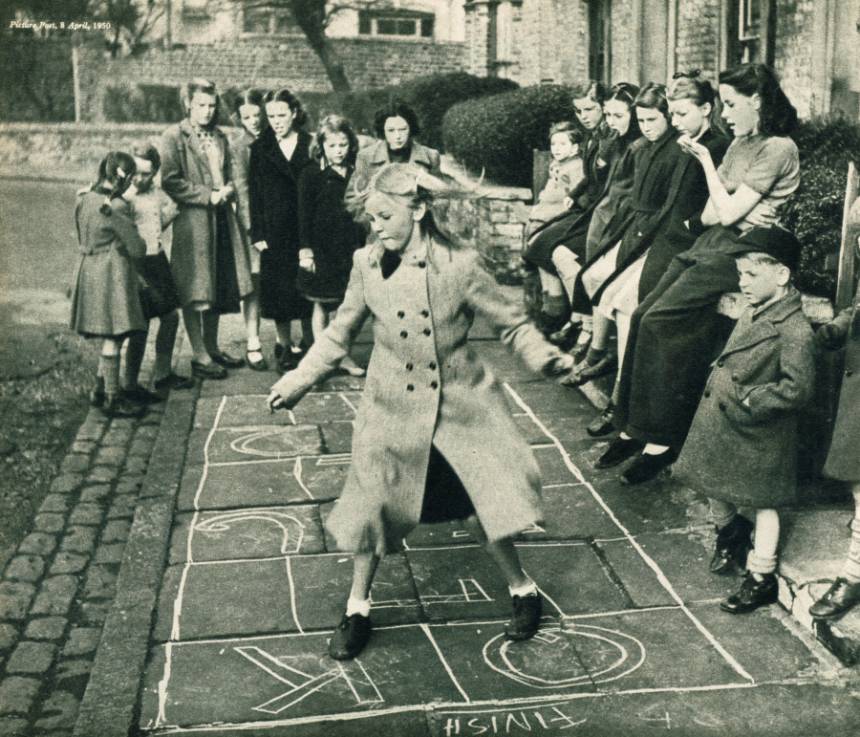 One of the Fixed Festivals of Town Life: The Opening of the Hopscotch Season