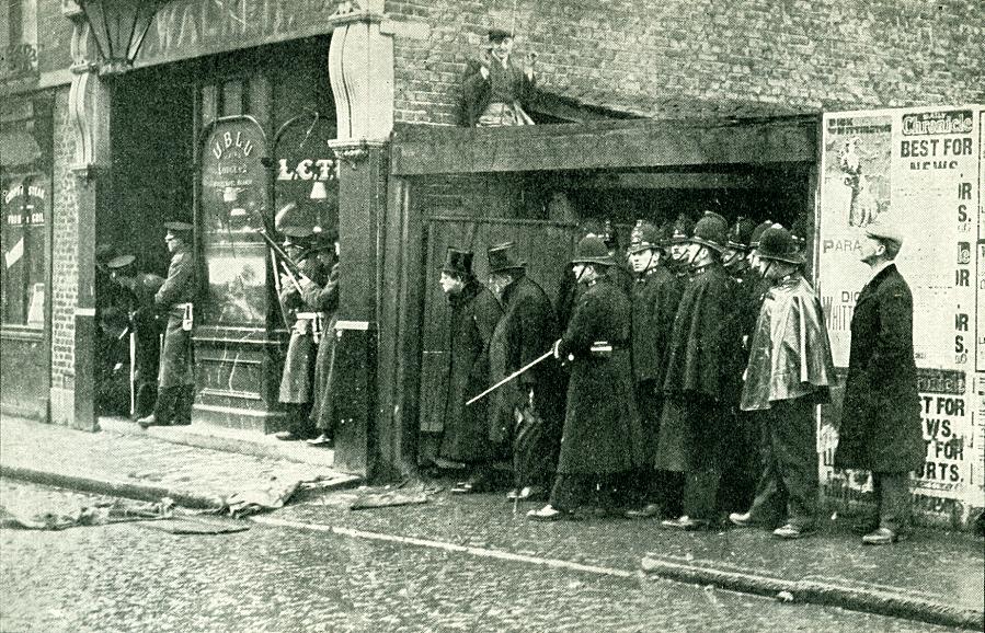 The famous siege of Sidney Street, Jan 1911